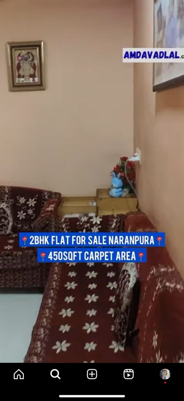 2bhk flat for sale in Ahmedabad Naranpura Shastri Nagar Hos.Soc