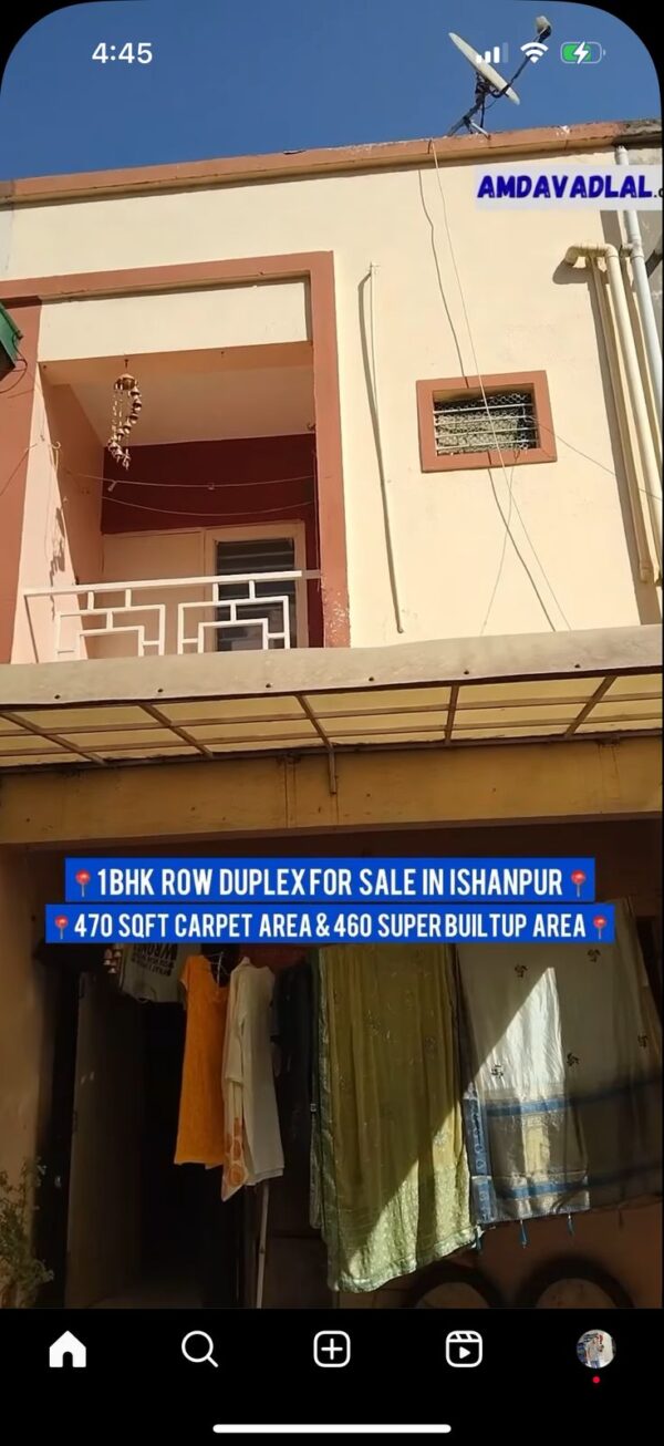 1bhk row duplex for sale in ahmedabad ishanpur