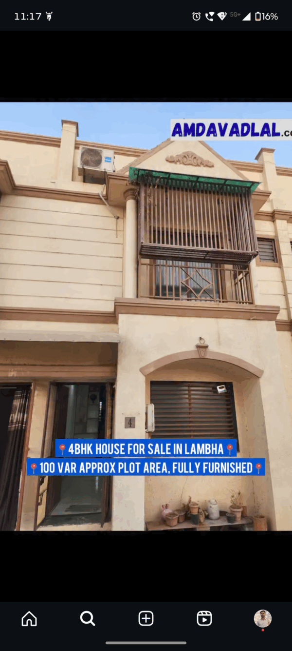 4bhk House For Sale In Ahmedabad Lambha
