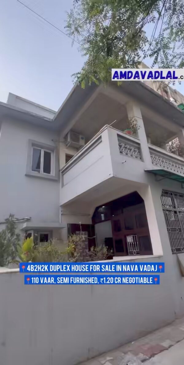 4b2h2k duplex for sale in ahemdabad nava vadaj ram colony