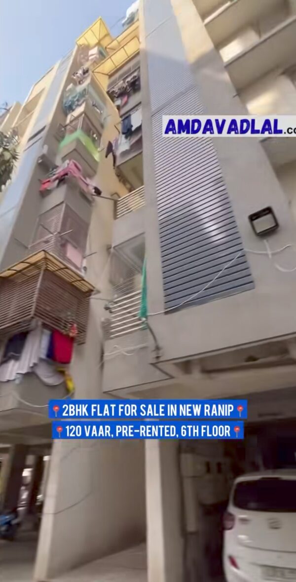 Pre rented 2bhk flat for sale in ahmedabad new ranip sanidhya flora
