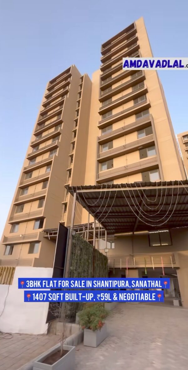 3bhk flat for sale in ahmedabad sanathal aamara pacifica