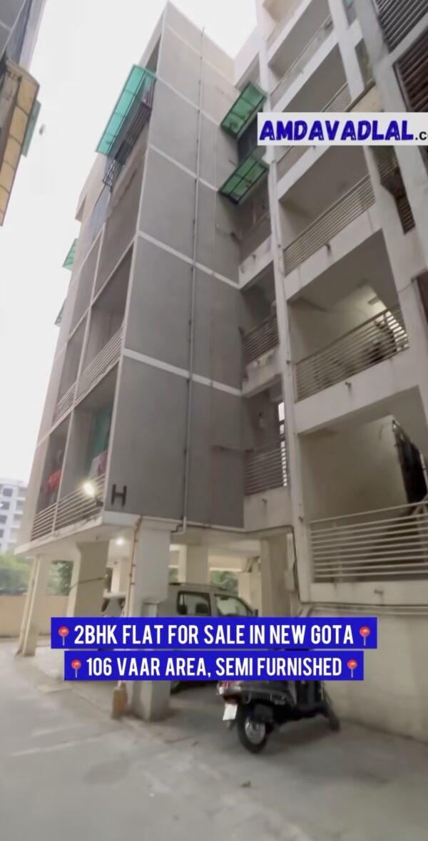 2bhk flat for sale in ahmedabad new gota silver nest apartment